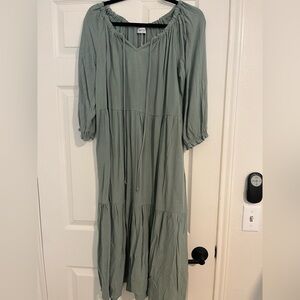 Worth Collective Maternity Green Women's Dress